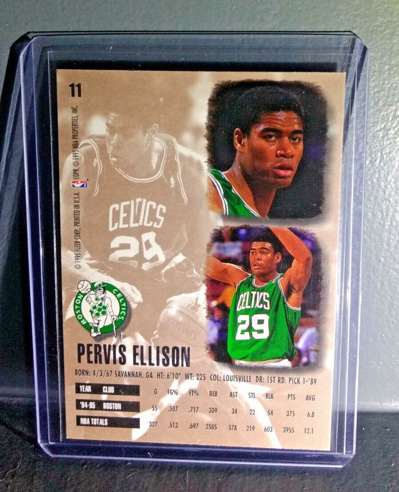 1995-96 Pervis Ellison Fleer Ultra #11 Basketball Card