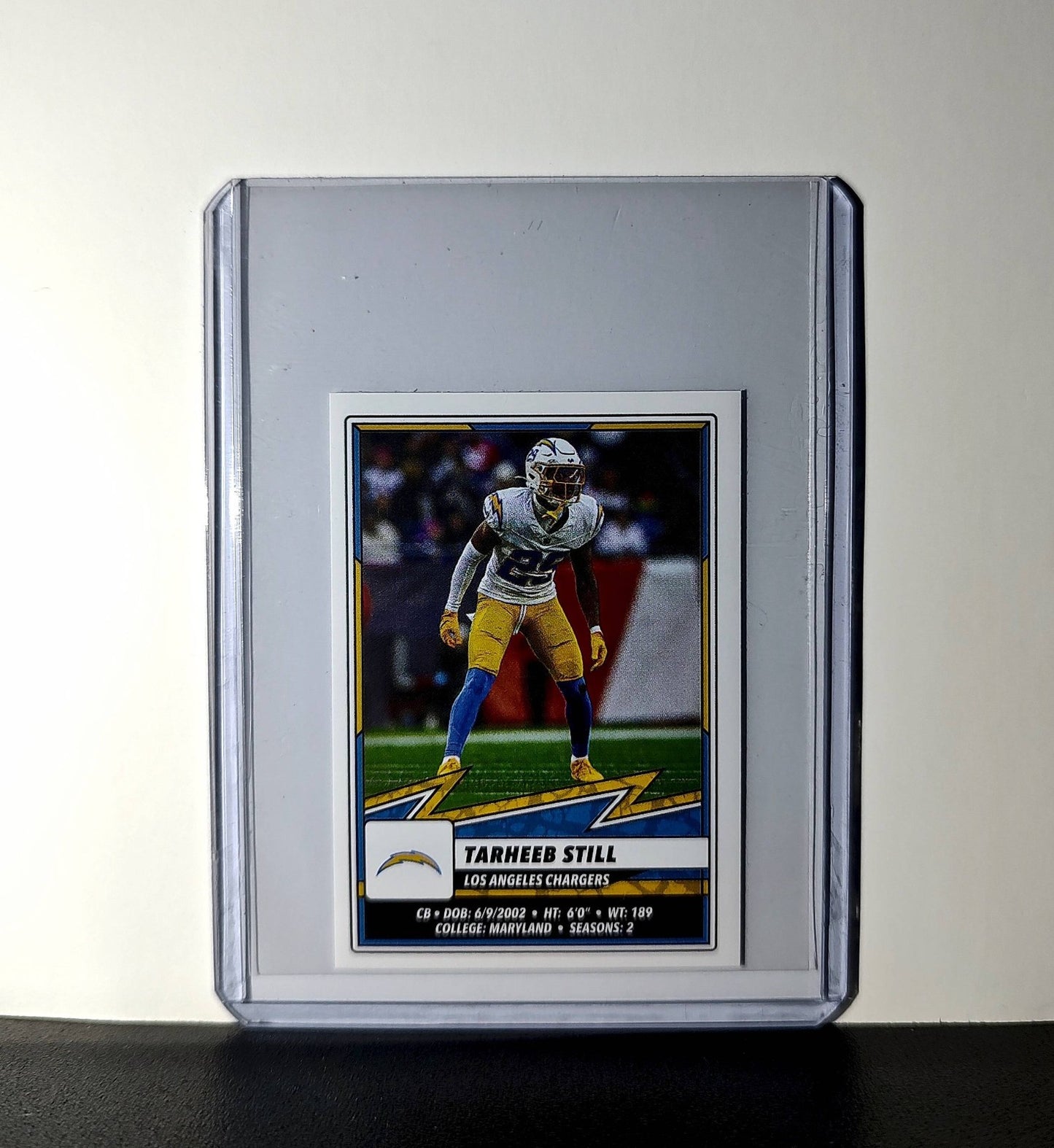 Tarheeb Still 2025 Panini NFL #291 Sticker Los Angeles Chargers