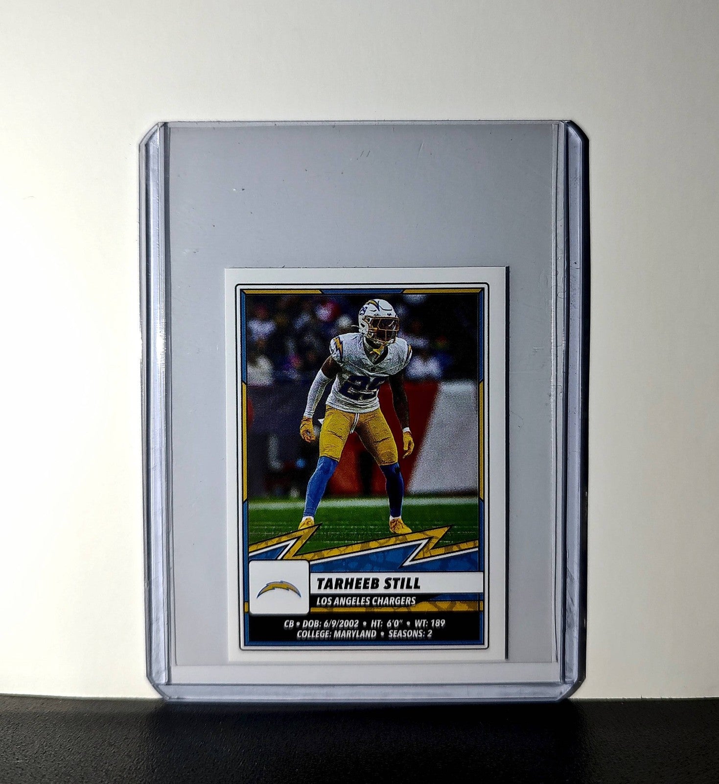 Tarheeb Still 2025 Panini NFL #291 Sticker Los Angeles Chargers