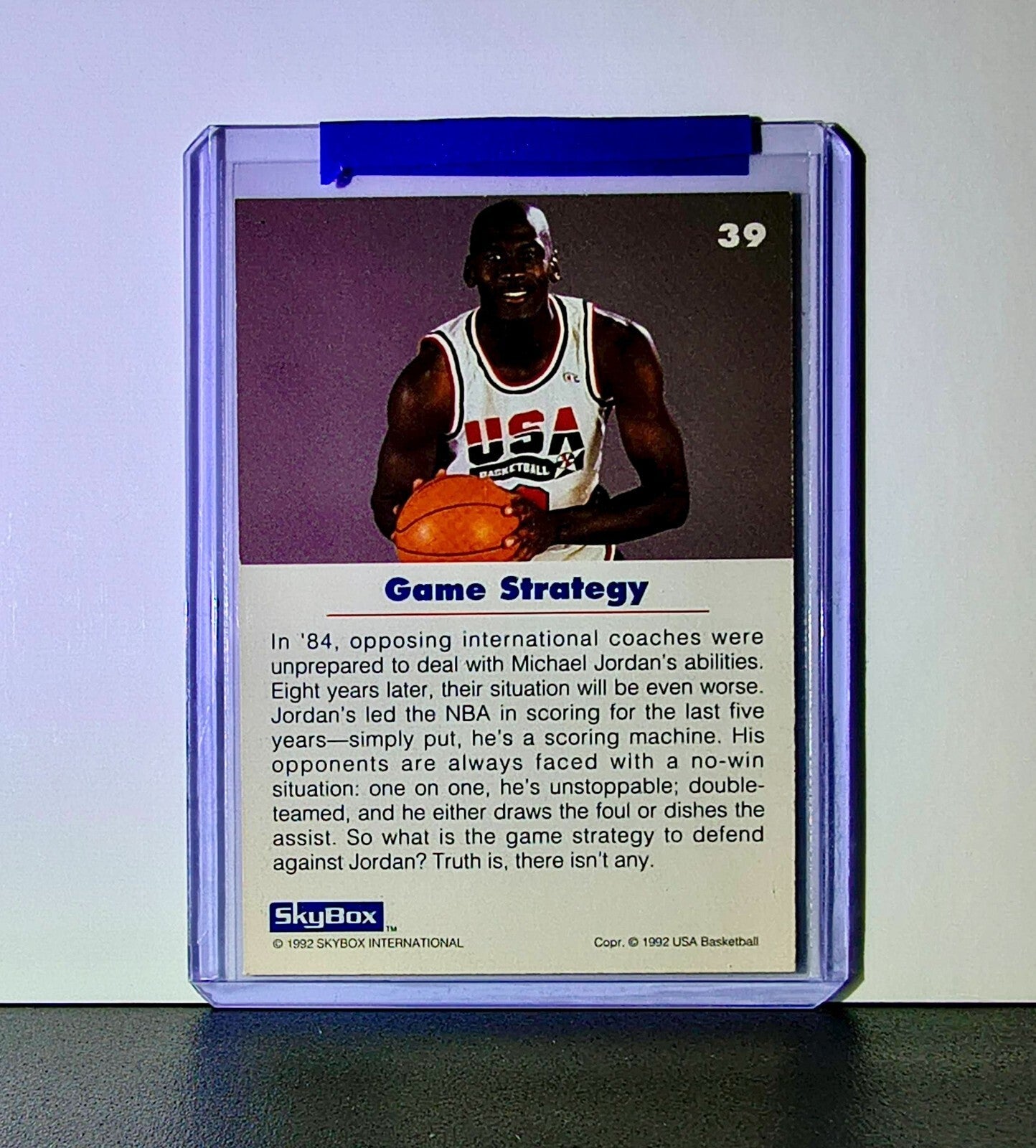 Michael Jordan 1992-93 Skybox USA Basketball #39 Basketball Card Chicago Bulls
