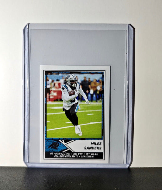 Miles Sanders 2024 Panini NFL Sticker #444 Carolina Panthers