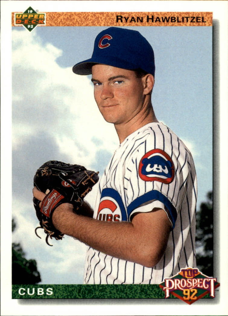 Ryan Hawblitzel 1992 Upper Deck MLB #59 Rookie Baseball Card Chicago Cubs