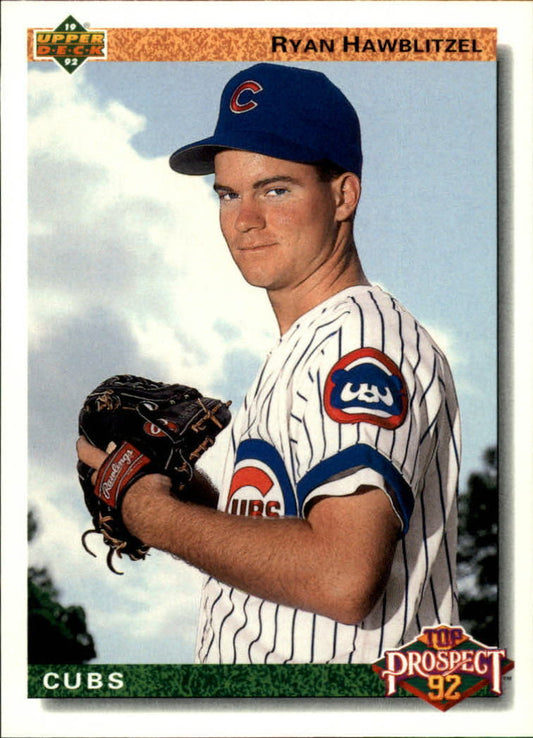 Ryan Hawblitzel 1992 Upper Deck MLB #59 Rookie Baseball Card Chicago Cubs