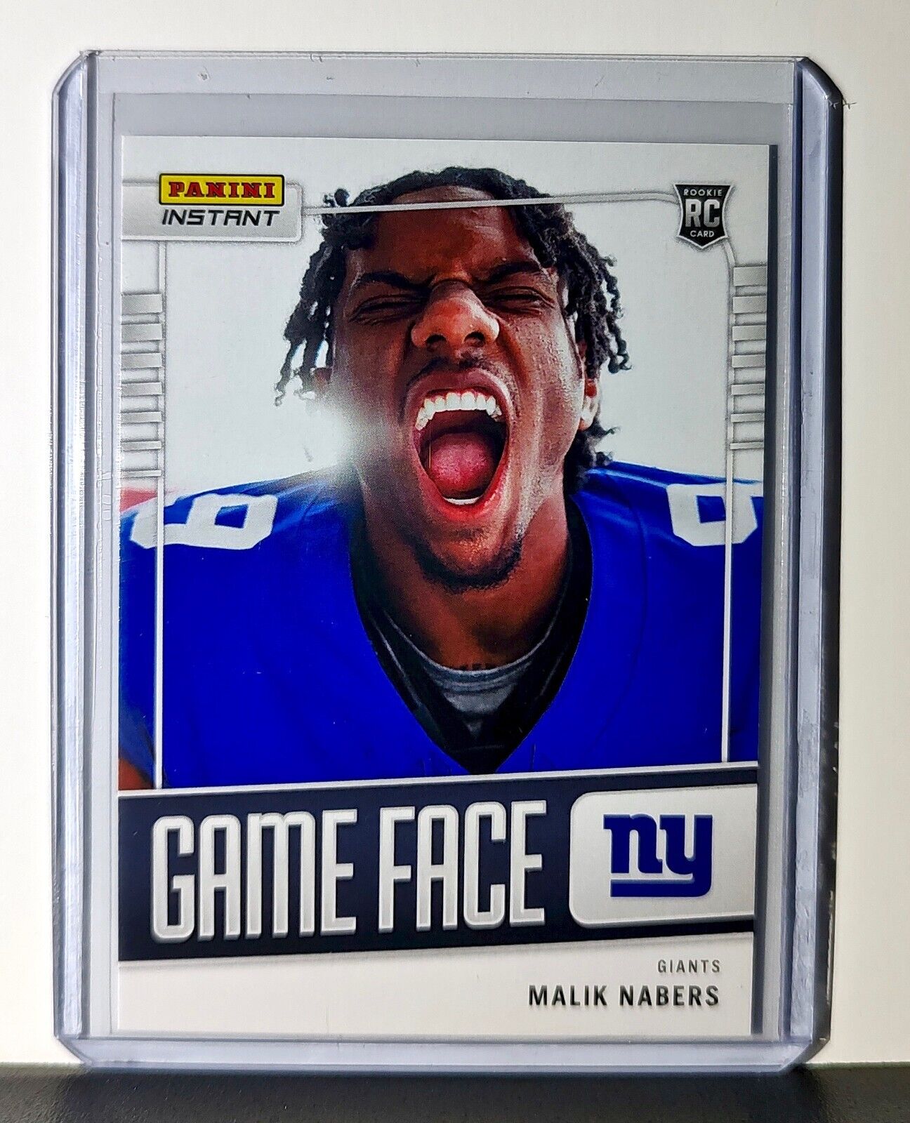 Malik Nabers 2024 Panini Game Face #35 NFL Rookie Card New York Giants 1/331
