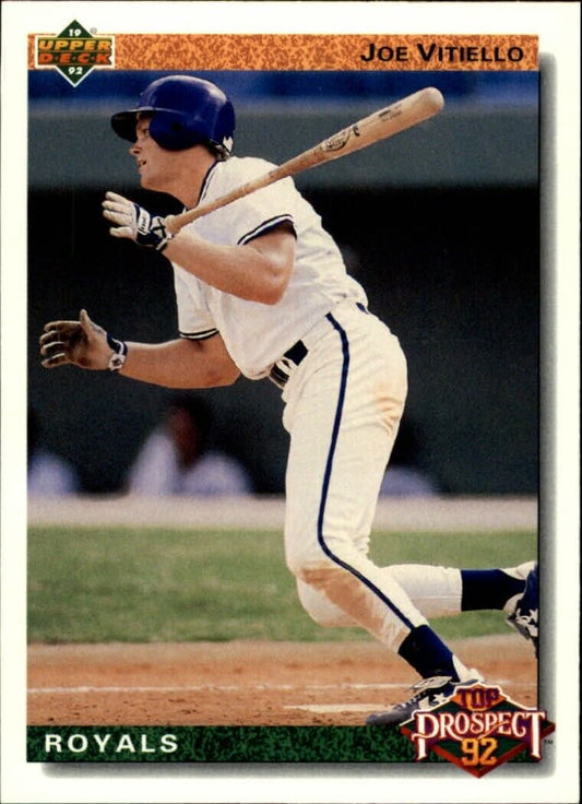 Joe Vitiello 1992 Upper Deck MLB #73 Rookie Baseball Card Kansas City Royals