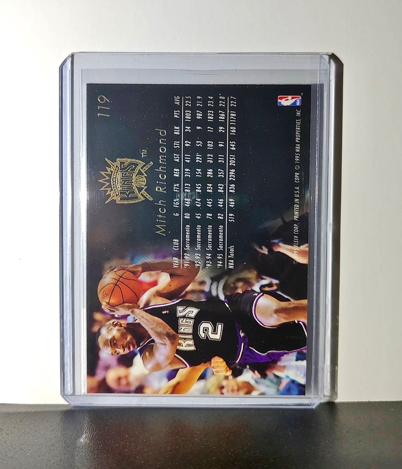 Mitch Richmond 1995-96 Flair NBA #119 Card Sacramento Kings