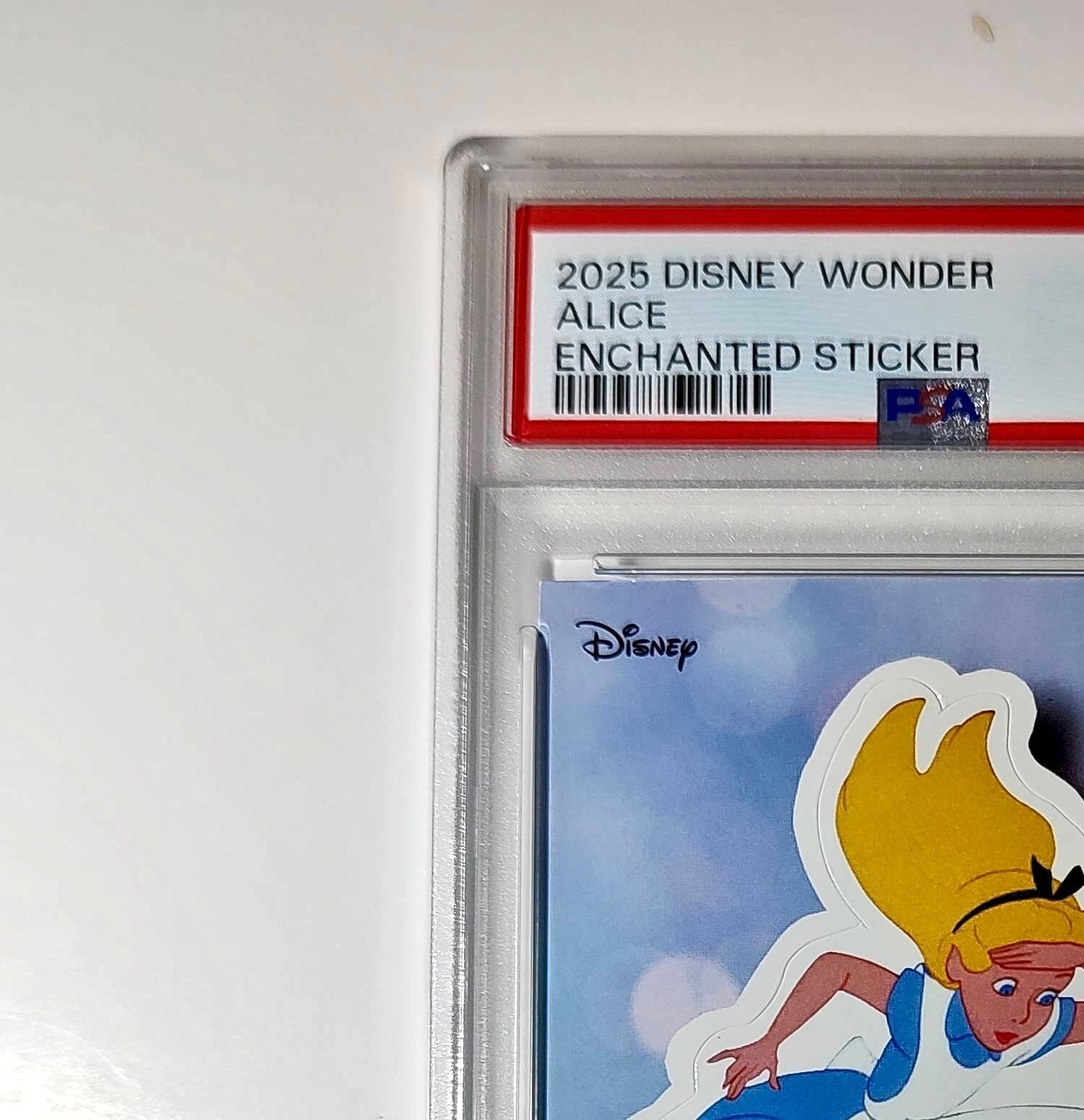 Alice 2025 Topps Disney #ES-6 Enchanted Sticker Alice in Wonderland PSA 9 MT