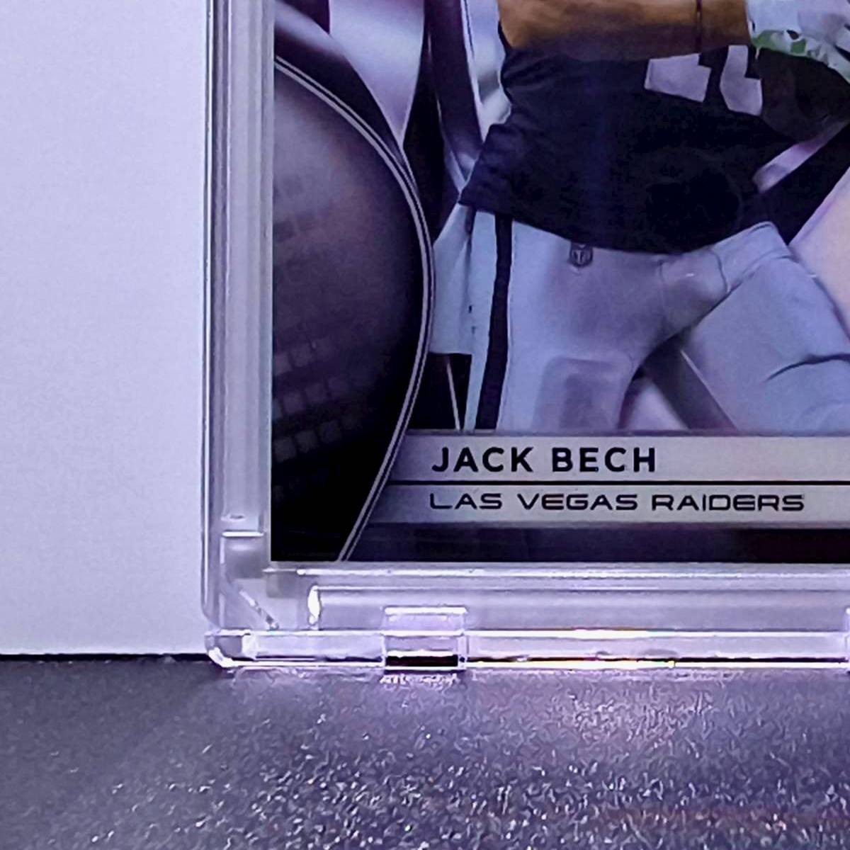 Jack Bech Rookie 2025 NFL Topps Chrome Black #126 Refractor Card 248/299 Raiders