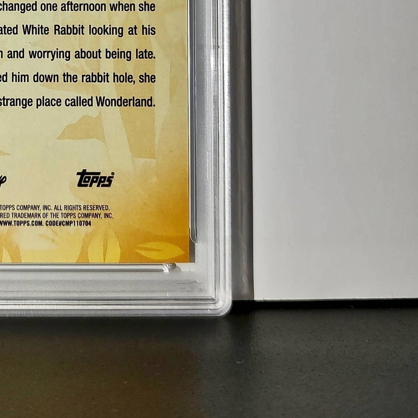 White Rabbit 2025 Topps Disney #FF-7 Furry Friends Card PSA 10