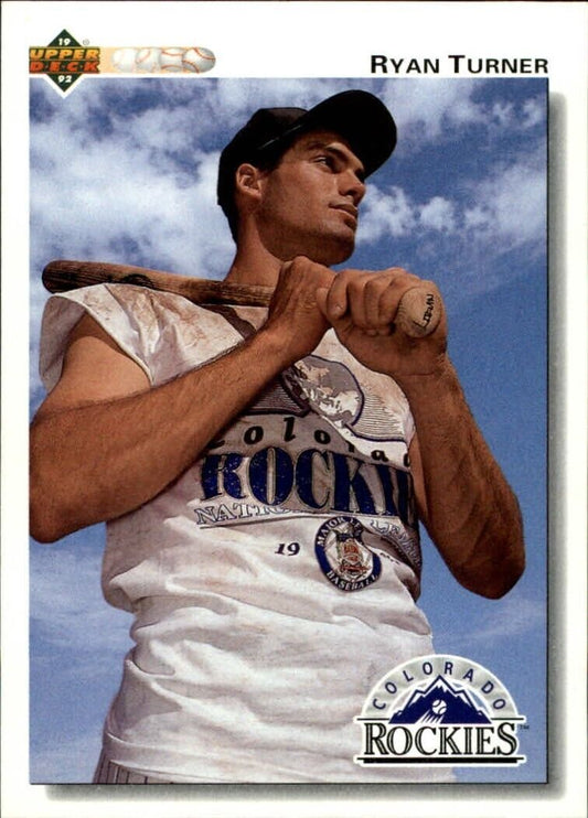 Ryan Turner 1992 Upper Deck MLB #710 Rookie Baseball Card Colorado Rockies