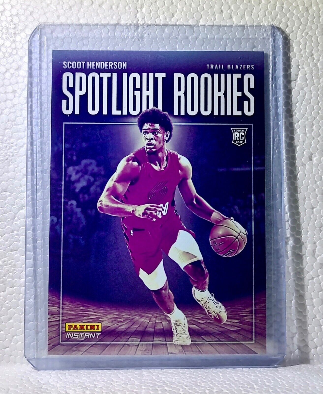 Scoot Henderson 2023-24 Panini #3 NBA Spotlight Rookies Card Trail Blazers 1/209