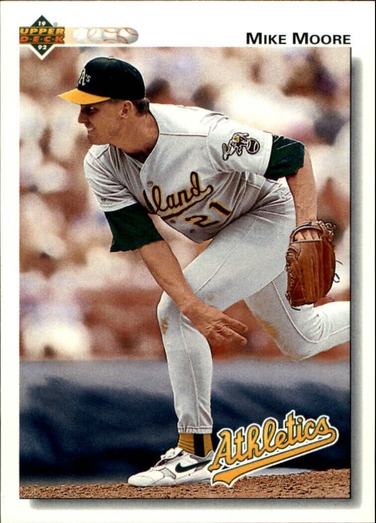Mike Moore 1992 Upper Deck MLB #661 Baseball Card Oakland Athletics