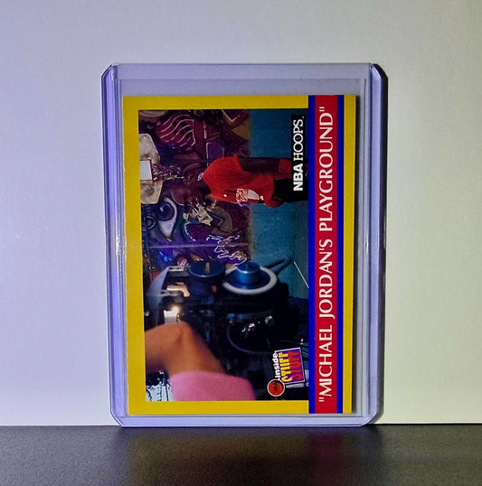 Michael Jordan 1990-91 NBA Hoops Playground #382 Basketball Card Chicago Bulls