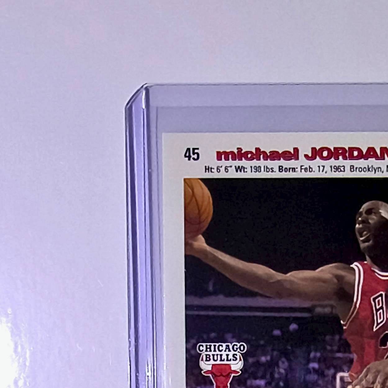 Michael Jordan 1995-96 Upper Deck Collector's Choice #45 Card Chicago Bulls