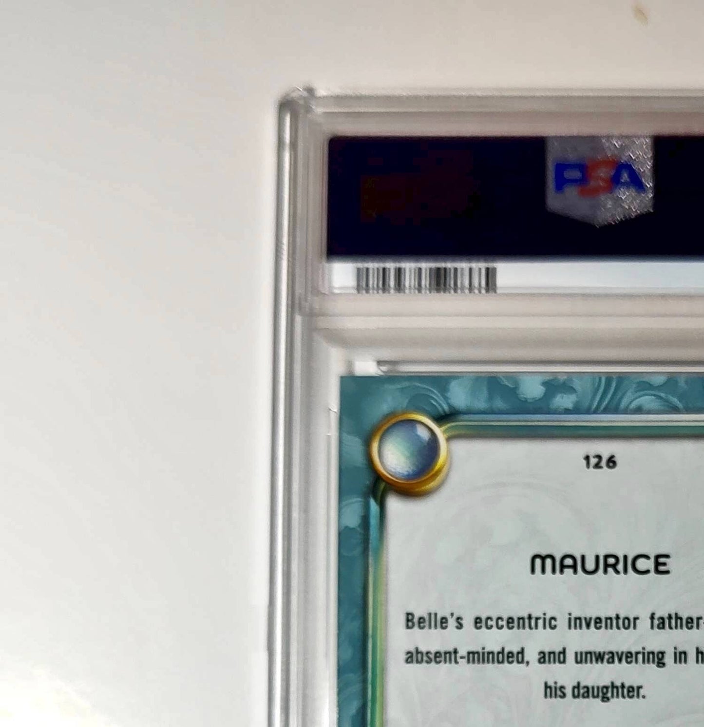 Maurice 2025 Topps Disney Wonder #126 Diamond Card Beauty and the Beast PSA 7