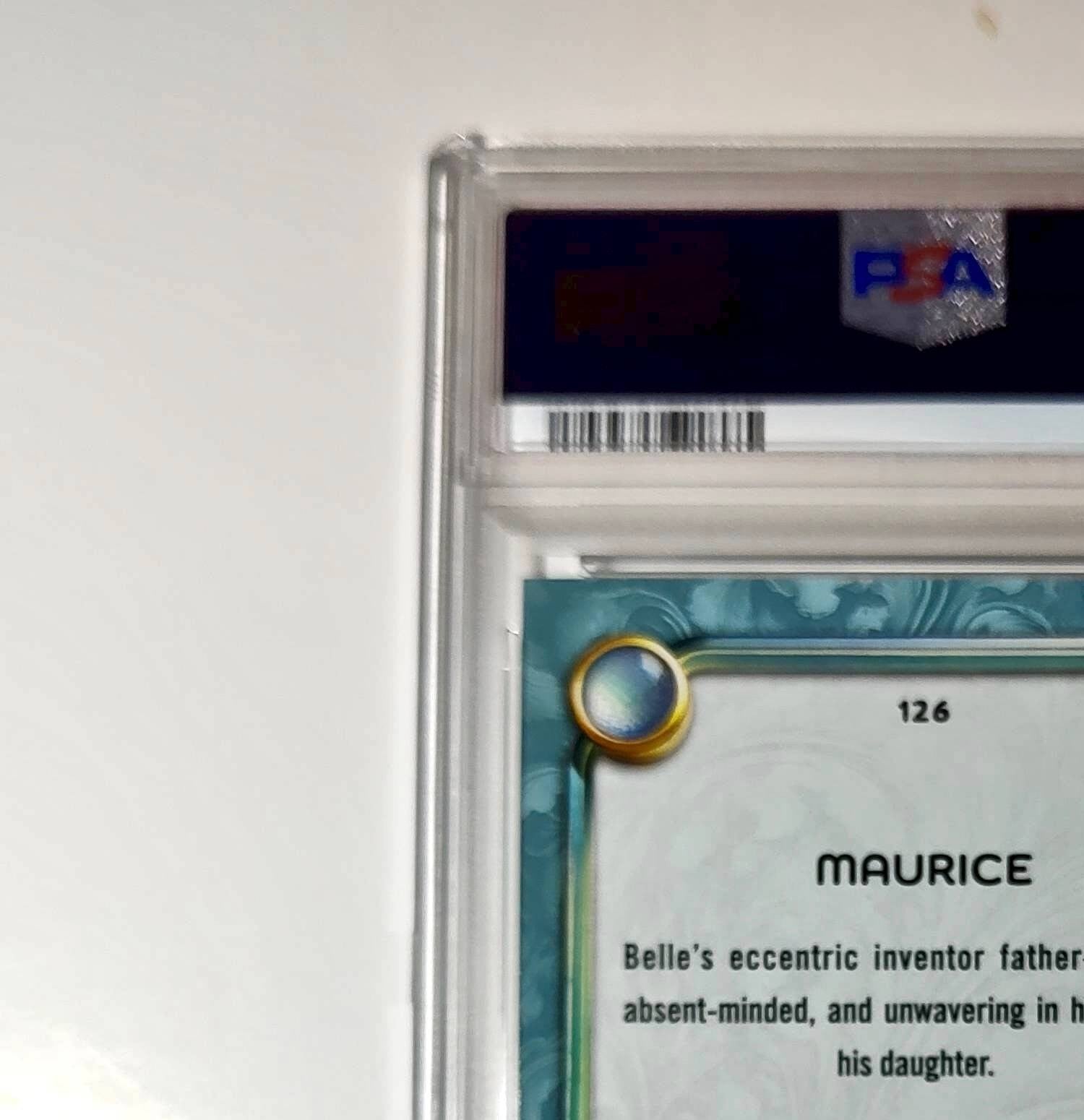 Maurice 2025 Topps Disney Wonder #126 Diamond Card Beauty and the Beast PSA 7