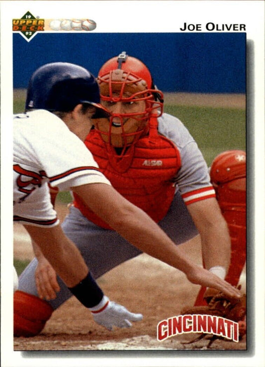 Joe Oliver 1992 Upper Deck MLB #101 Baseball Card Cincinnati Reds