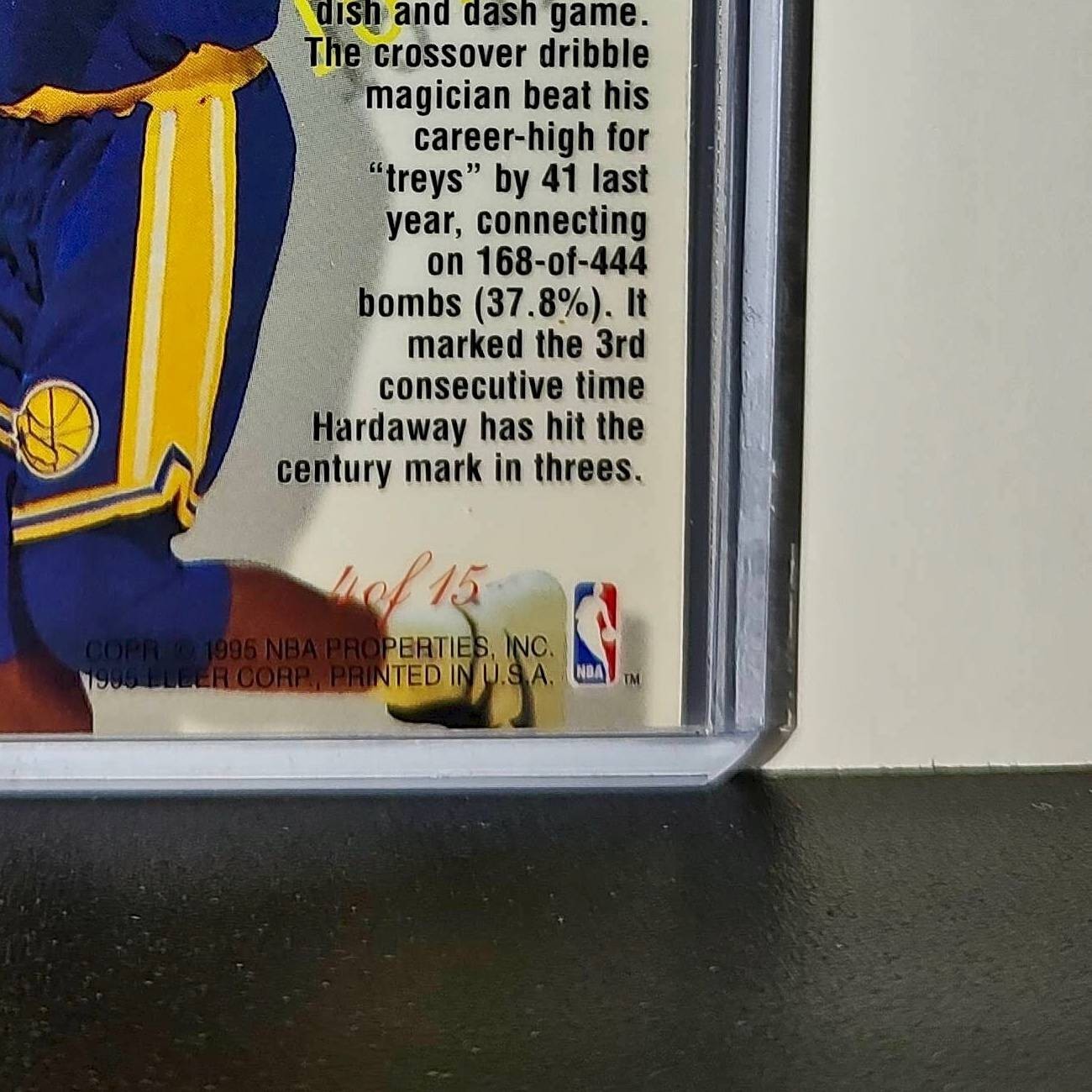 Tim Hardaway 1995-96 Flair NBA #4 Perimeter Power Card