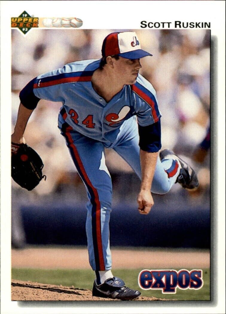 Scott Ruskin 1992 Upper Deck MLB #384 Baseball Card Montreal Expos