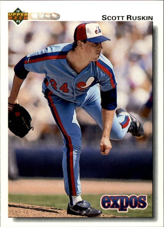 Scott Ruskin 1992 Upper Deck MLB #384 Baseball Card Montreal Expos