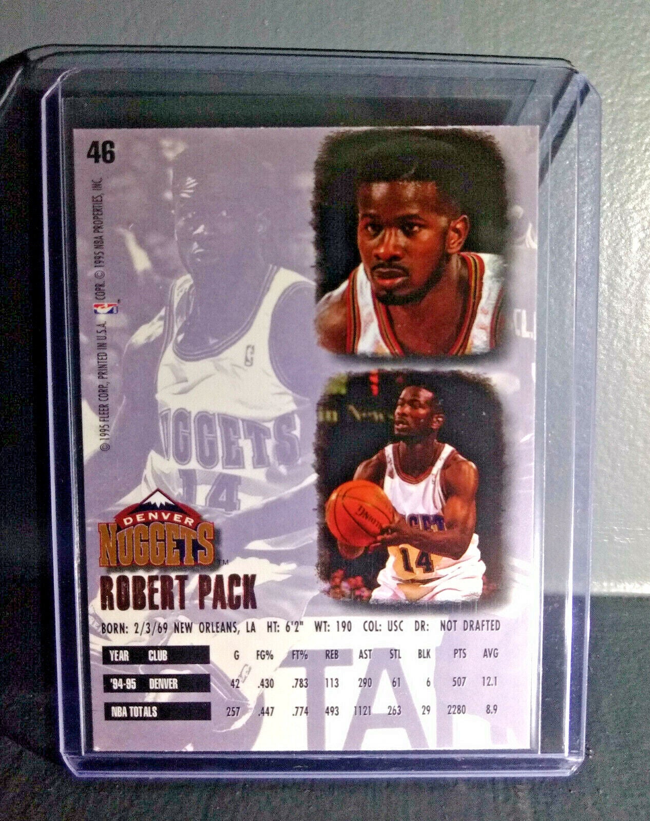 1995-96 Robert Pack Fleer Ultra #46 Basketball Card