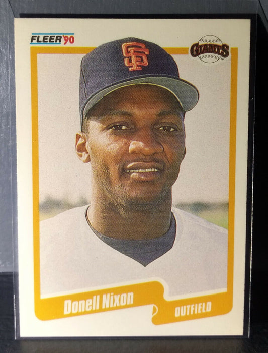 1990 Donell Nixon Fleer Baseball Card #66
