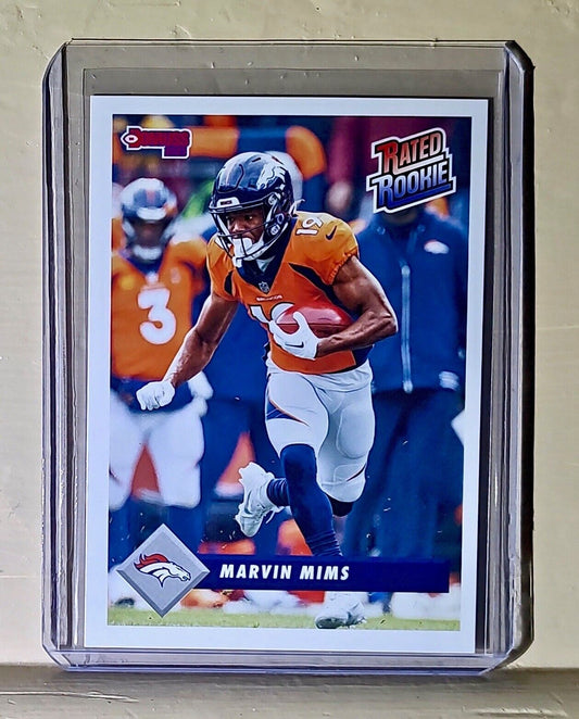 Marvin Mims 2023 Panini NFL Rated Rookie Retro #30 Football Card Broncos 1/629