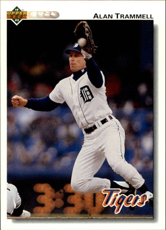 Alan Trammell 1992 Upper Deck MLB #273 Baseball Card Detroit Tigers