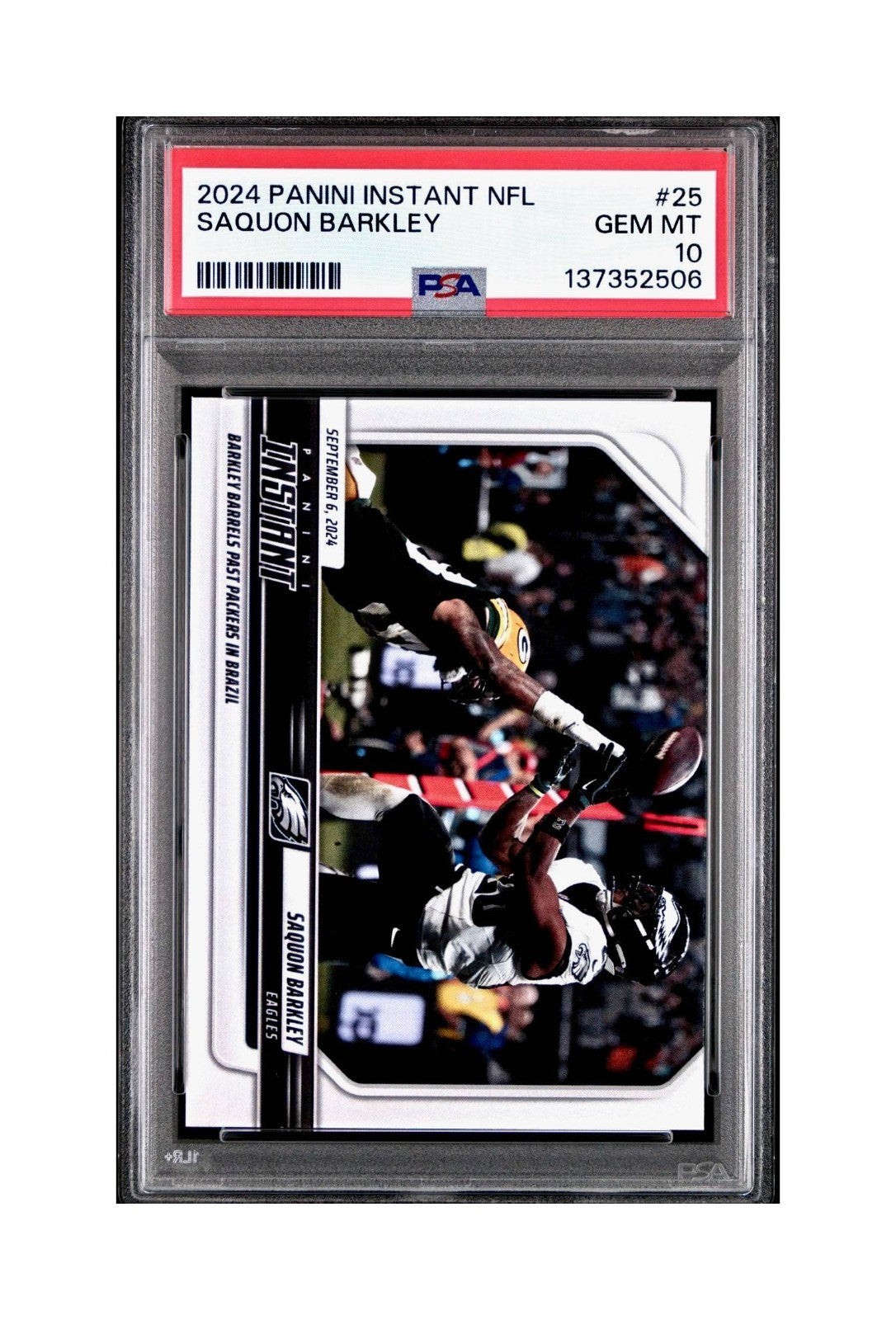 Saquon Barkley Rookie 2024 Panini Instant NFL #25 PSA 10 Gem Mint