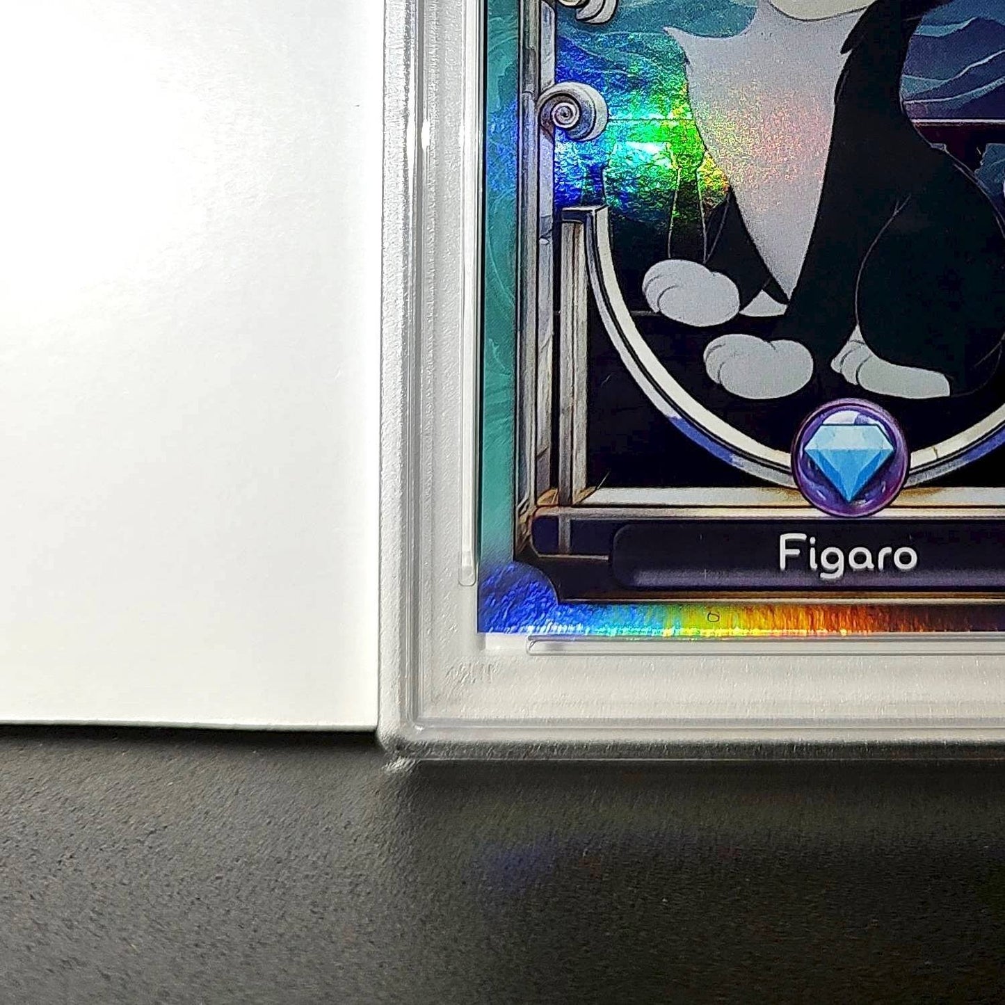 Figaro 2025 Topps Disney Wonder #109 Diamond Card Pinocchio PSA 8