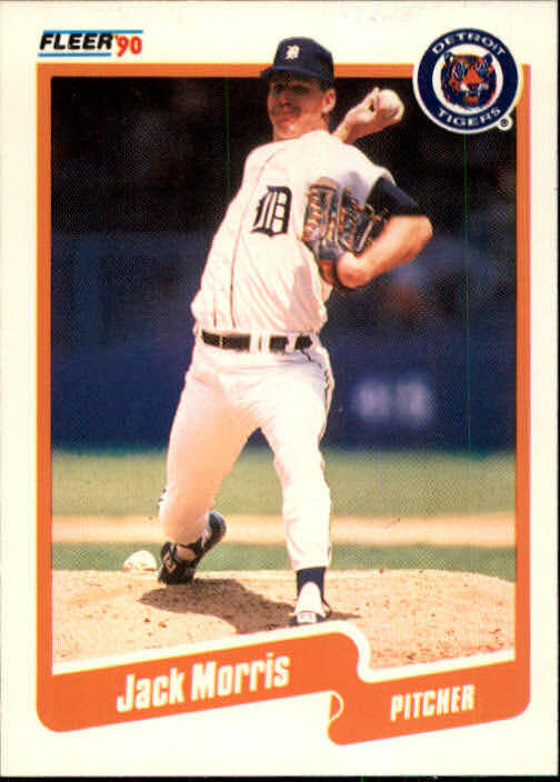 1990 Jack Morris Fleer Baseball Card #610