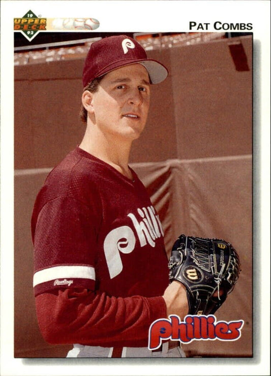 Pat Combs 1992 Upper Deck MLB #442 Baseball Card Philadelphia Phillies
