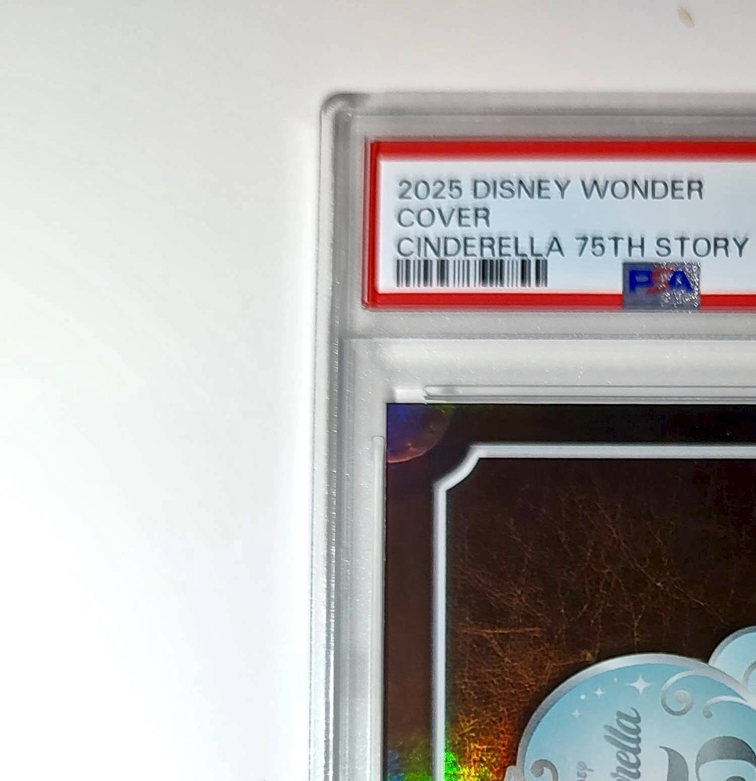 Cover 2025 Topps Disney Wonder #C75-1 Card Cinderella 75th Story PSA 7