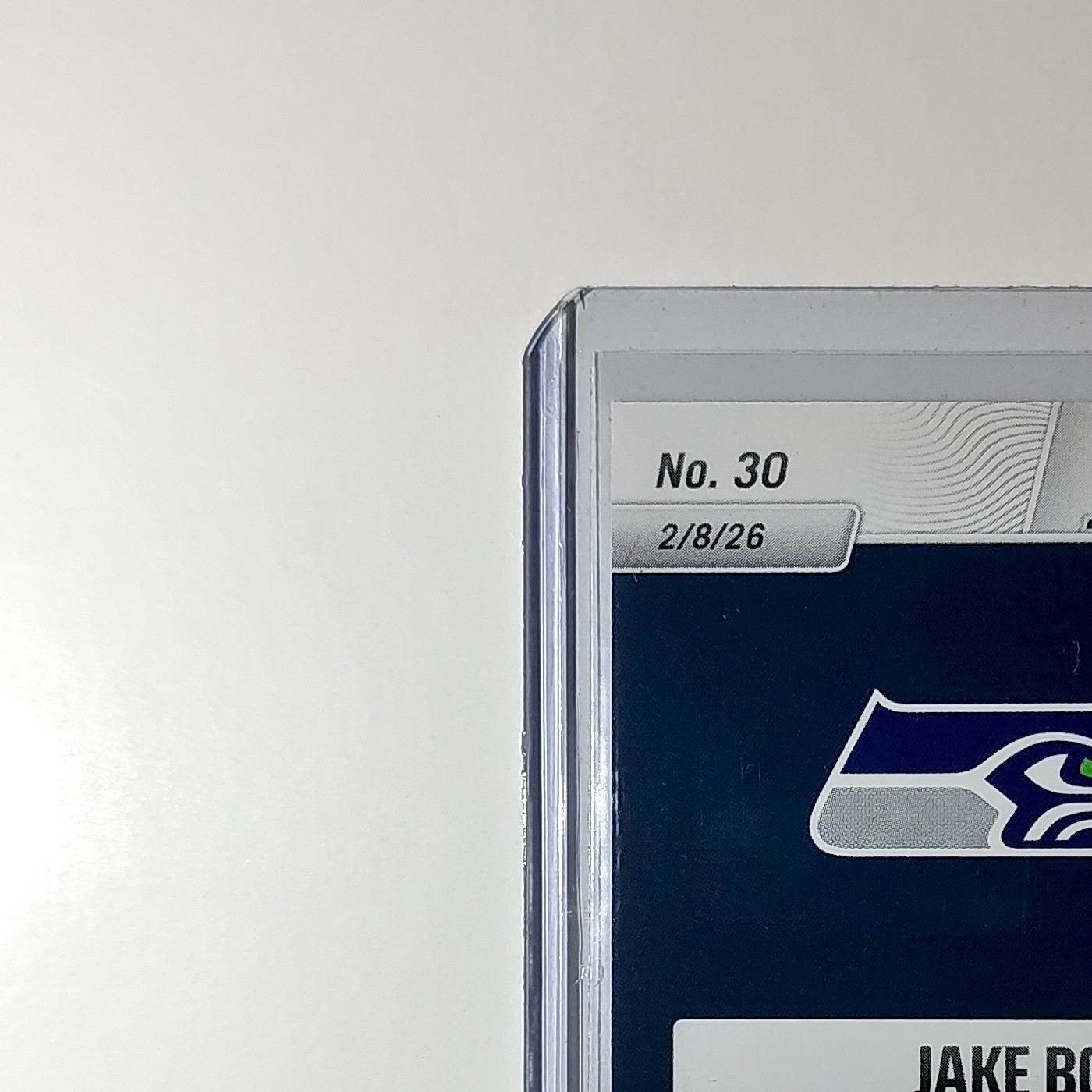 Jake Bobo 2026 Panini NFL Super Bowl LIX Champions #30 Card Seattle Seahawks