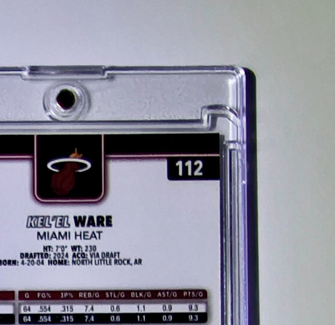 Kel’el Ware 2025-26 NBA Topps Chrome Update #112 Negative Refractor Card Heat