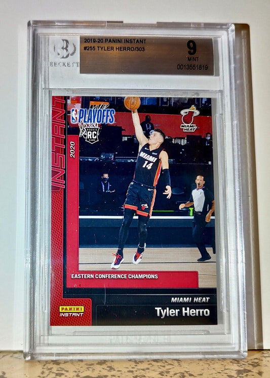 Tyler Herro 2019-20 Panini NBA #255 Rookie Basketball 1 of 303 BGS 9 Miami Heat