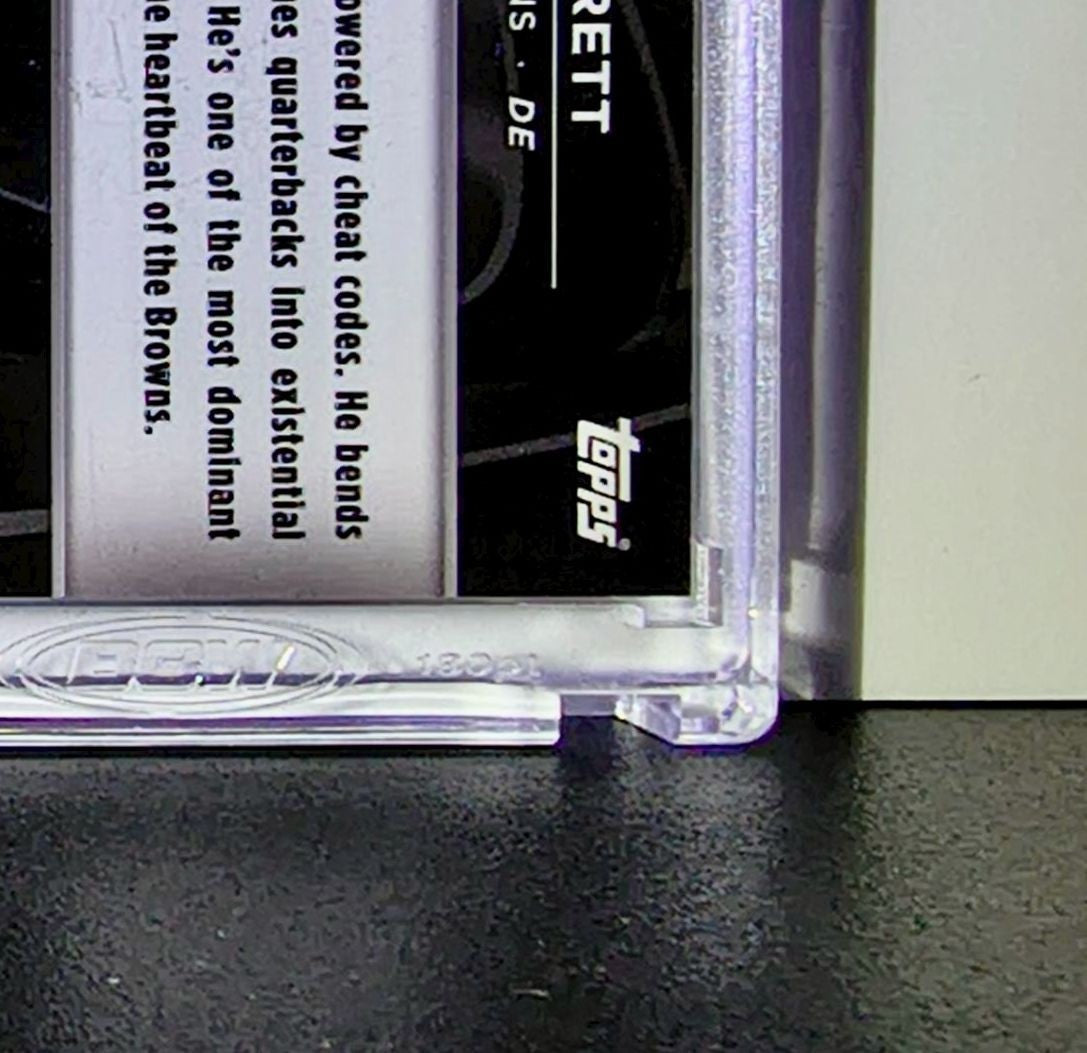 Myles Garrett 2025 NFL Topps Chrome Black #DOD-7 Depth of Darkness SSP Case Hit