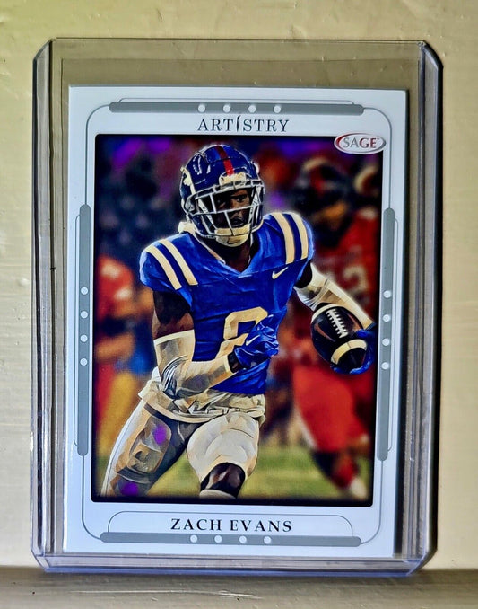 Zach Evans 2023 SAGE NFL Artistry Football #128 Card