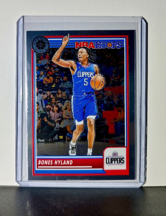 Bones Hyland 2023-24 Panini Premium Stock NBA Hoops #204 Card LA Clippers
