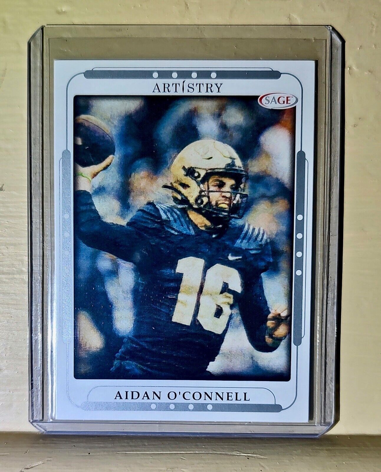 Aidan O'Connell 2023 SAGE NFL Artistry Football #6 Card