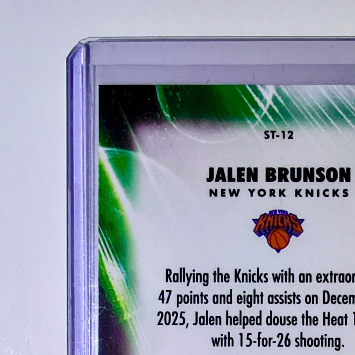 Jalen Brunson 2025-26 NBA Topps Chrome Update Stratospheric Stars #ST-12 Card