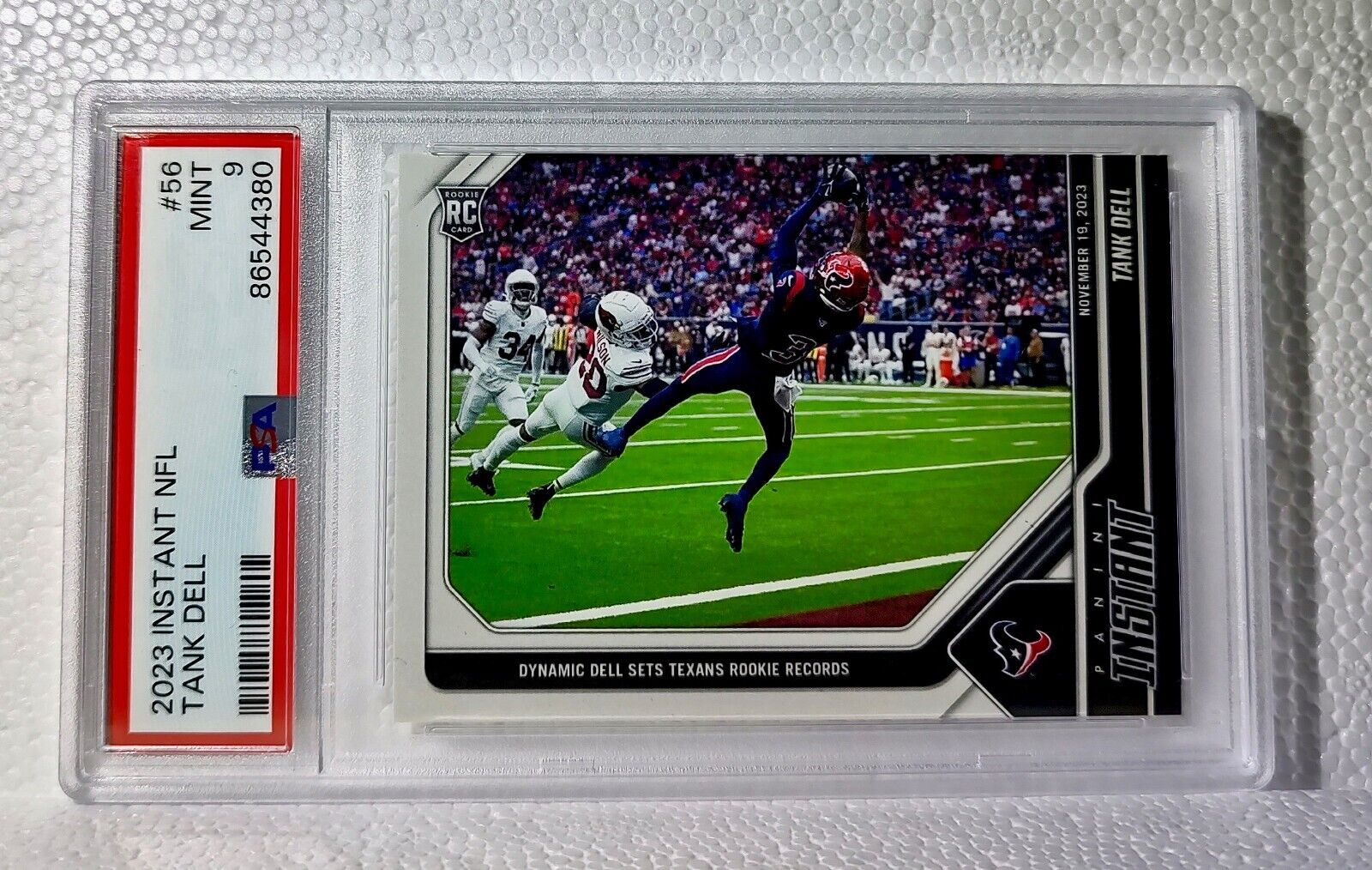 Tank Dell 2023 Panini NFL Rookie Football #56 Card 1 of 240 Texans PSA 9 Mint