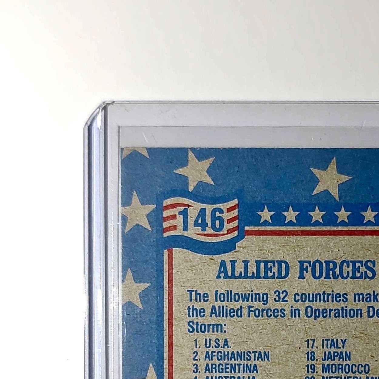 Allied Forces 1991 Topps Desert Storm #146 Card
