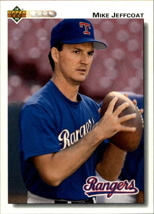 Mike Jeffcoat 1992 Upper Deck MLB #597 Baseball Card Texas Rangers