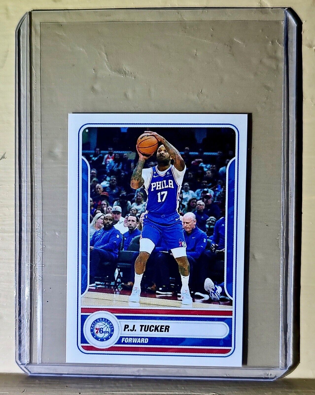2023-24 P.J. Tucker Panini NBA Basketball #265 Sticker Philadelphia 76ers