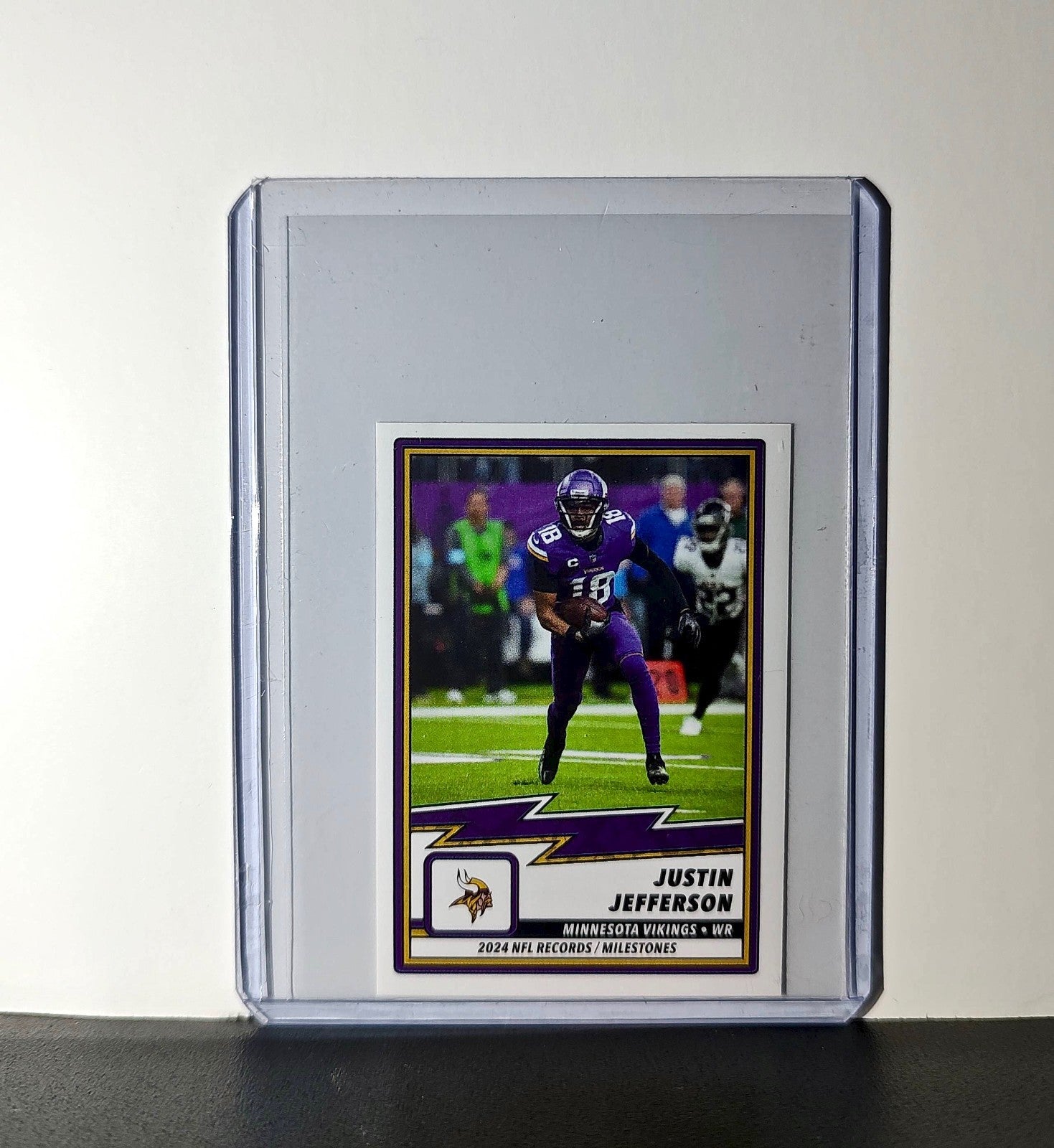 Justin Jefferson 2025 Panini NFL #25 Record/Milestone Sticker