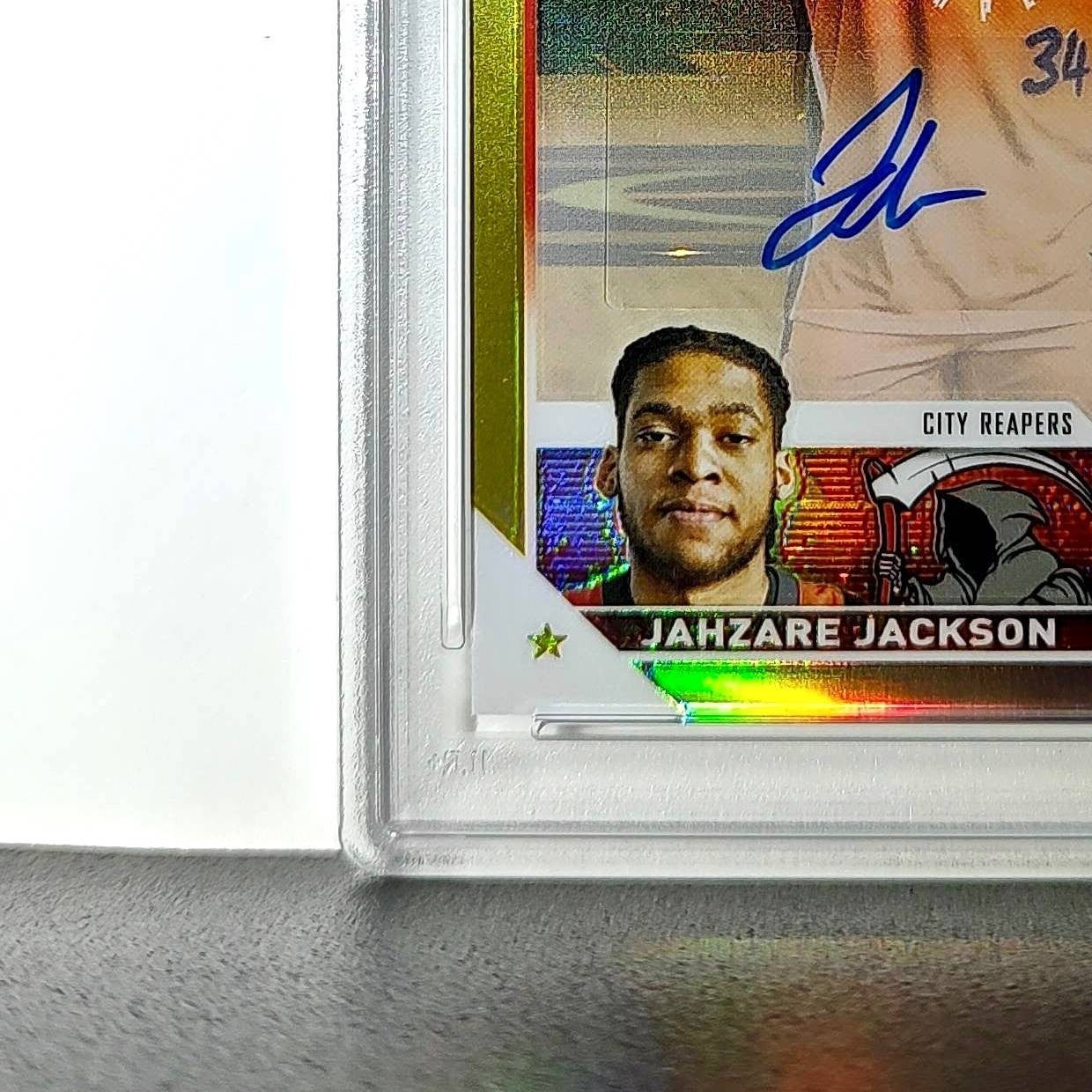 Jahzare Jackson 2023 Topps Chrome #A-JJA Gold Refractor 20/50 PSA 9 Auto 10