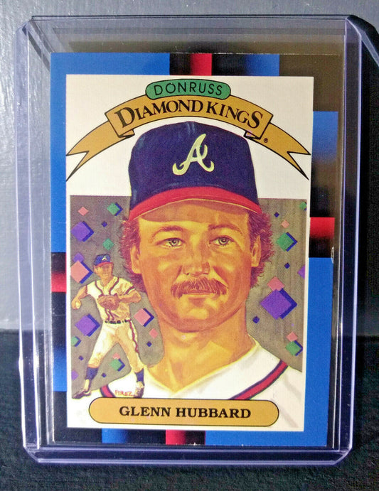 1988 Glenn Hubbard Donruss Diamond Kings #22 Baseball Card