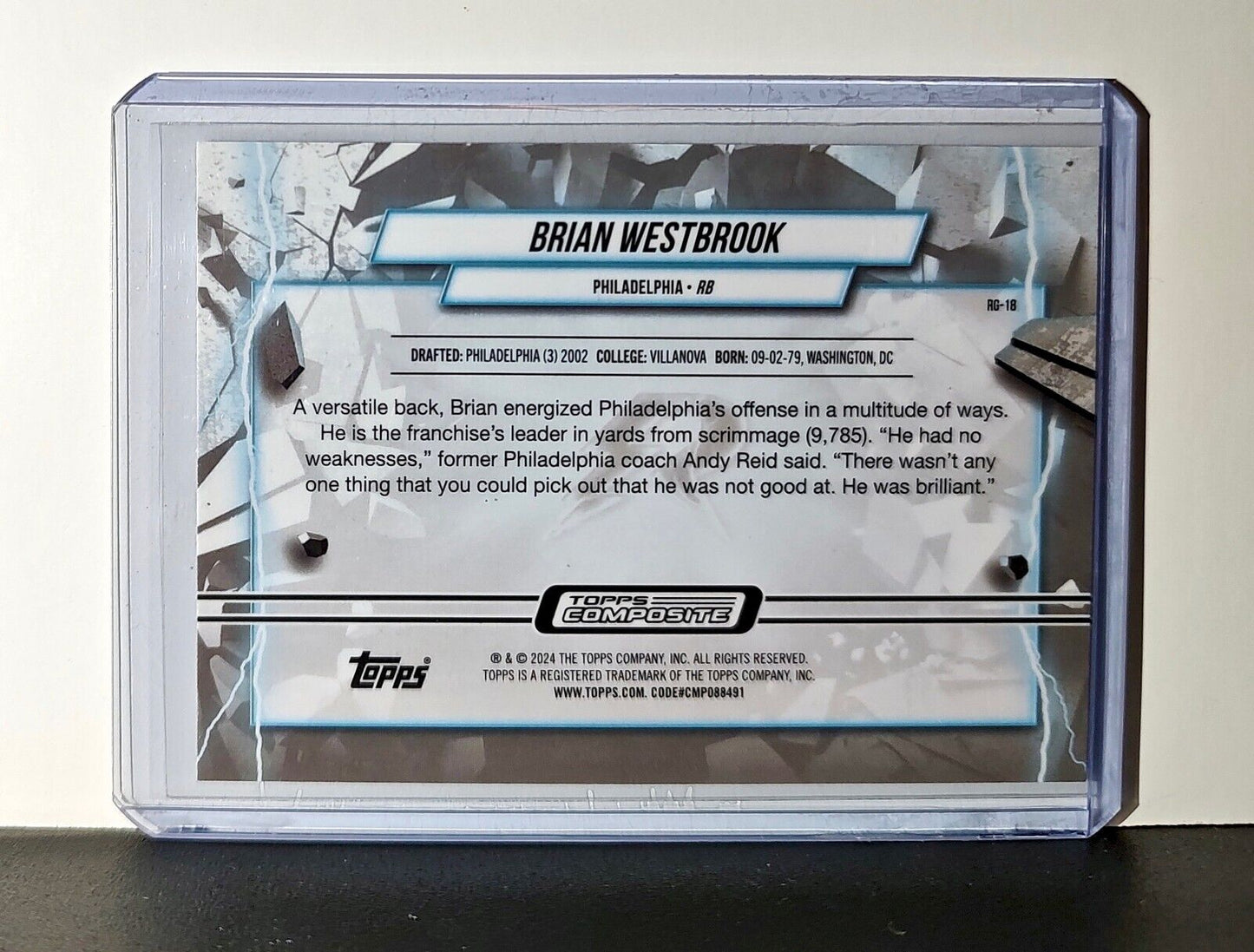 Brian Westbrook 2023 Topps Resurgence Grounded NFL #RG-18 Card Eagles