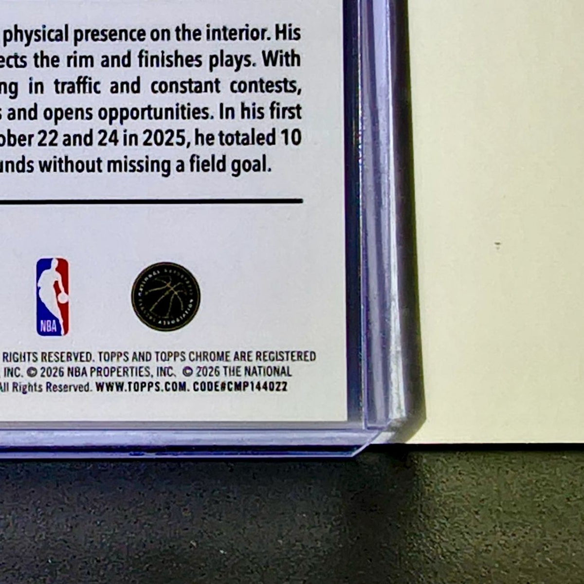 Yanic Konan Niederhäuser Rookie 2025-26 NBA Topps Chrome Update #180 Card